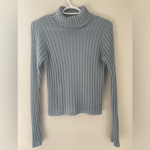 Classic Light Blue Turtleneck - Picture 1 of 3